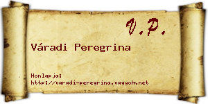 Váradi Peregrina névjegykártya